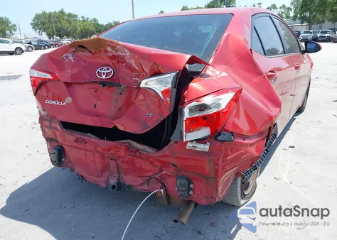 2014 Toyota Corolla Le z USA, uszkodzony, nr VIN 5YFBURHE4EP044761